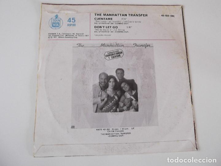 Discos de vinilo: THE MANHATTAN TRANSFER - Cuentame - Foto 2