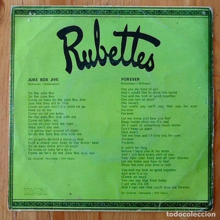 Discos de vinilo: RUBETTES : JUKEBOX FIVE / FOREVER [POLYDOR - ESP 1974] 7&rdquo; - Foto 2