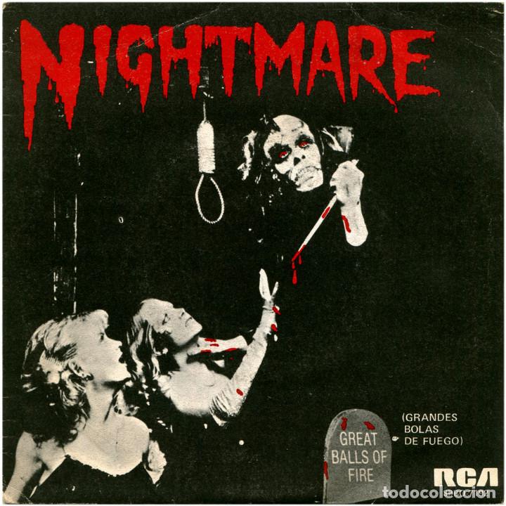 Discos de vinil: Nightmare (8) &lrm;&ndash; Great Balls Of Fire - Sg Promo Spain 1980 - RCA Victor SPBO-7192