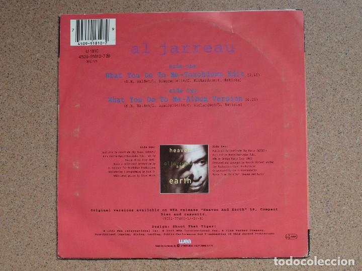 Discos de vinilo: AL JARREAU - WHAT YOU DO TO ME (TOUCHDOWN VERSION + ALBUM VERSION) - Foto 2