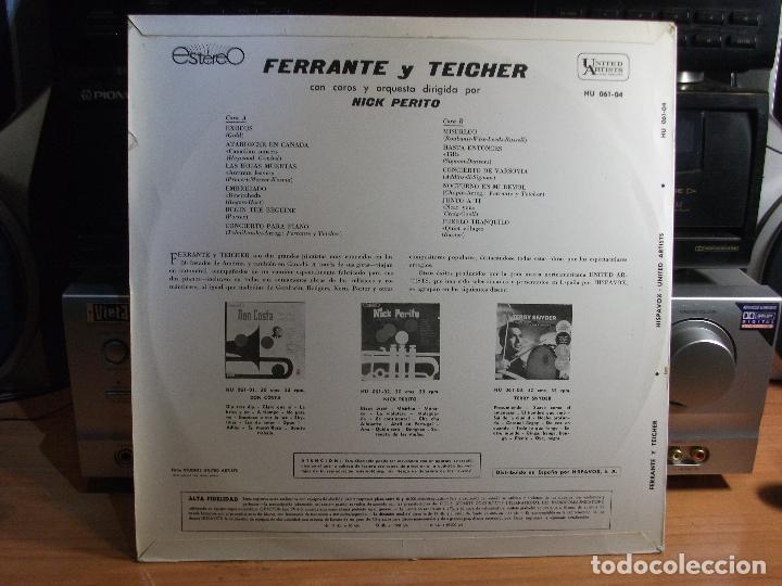 Discos de vinilo: FERRANTE & TEICHER   COROS Y ORQUES.NICK PERITO  LP 1961 SPAIN PDELUXE - Foto 2