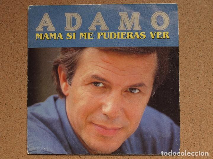 Discos de vinilo: ADAMO - MAMA SI ME PUDIERAS VER + EL RIO - Foto 1