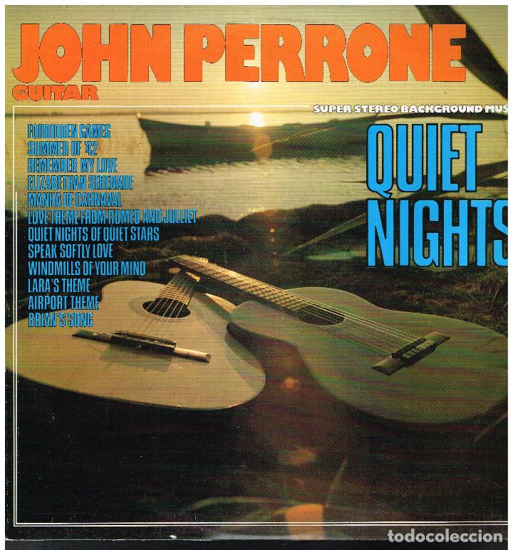Discos de vinilo: JOHN PERRONE - QUIET NIGHTS - LP 1975 - ED. HOLANDA - Foto 1