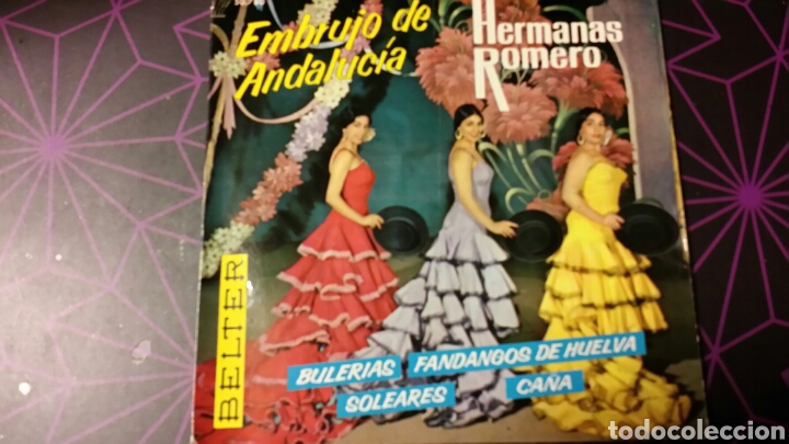 Discos de vinilo: HERMANAS ROMERO. EMBRUJO DE ANDALUCIA - Foto 1