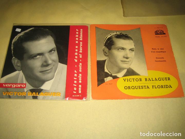 Discos de vinilo: VICTOR BALAGUER lote de 2 eps - Foto 1