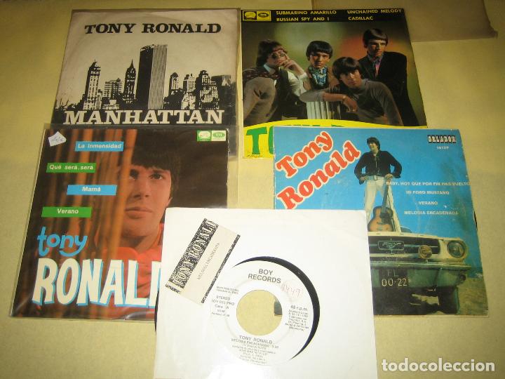 Discos de vinilo: TONY RONALD - LOTE DE 5 SINGLES - Foto 1