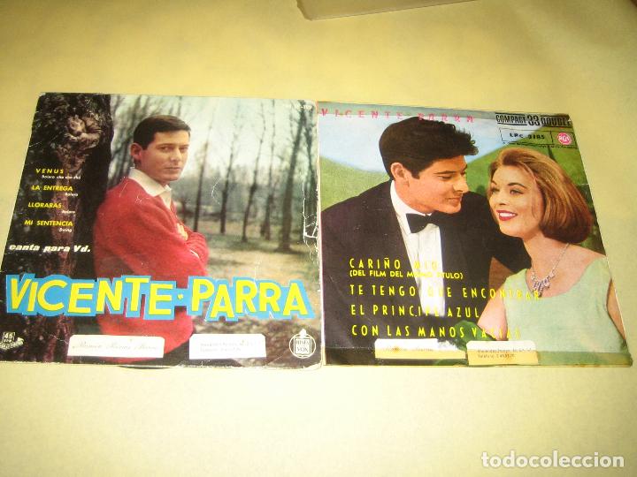 Discos de vinilo: VICENTE PARRA - LOTE DE DOS SINGLES - Foto 1