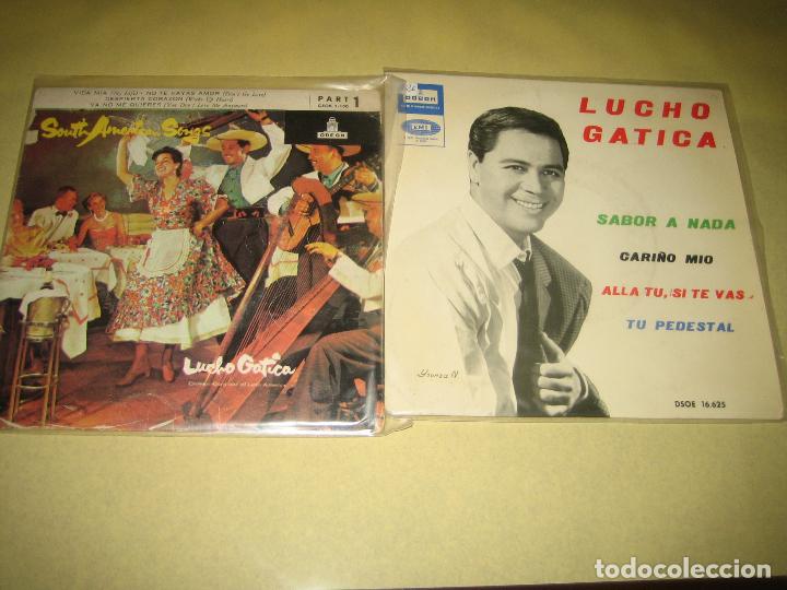 Discos de vinilo: LUCHO GATICA - LOTE DE DOS SINGLES - Foto 1