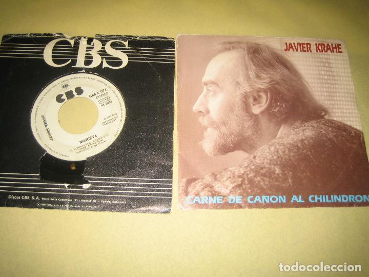 Discos de vinilo: JAVIER KRAHE - LOTE DE DOS SINGLES - Foto 1