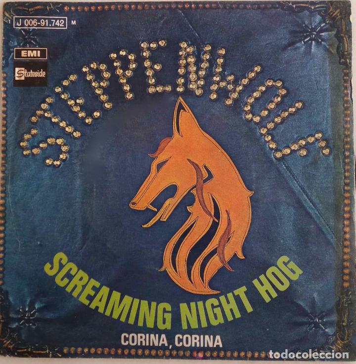 Discos de vinilo: STEPPENWOLF, SCREAMING NIGHT HOG. SINGLE ESPA&Ntilde;A - Foto 1
