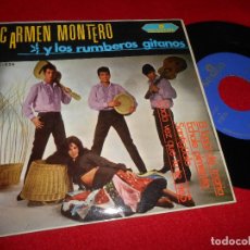 Discos de vinilo: CARMEN MONTERO Y LOS RUMBEROS GITANOS E LUNAR DE MARIA/ECHALE PIMIENTA +2 EP 1969 SESION RUMBA EX. Lote 77611957