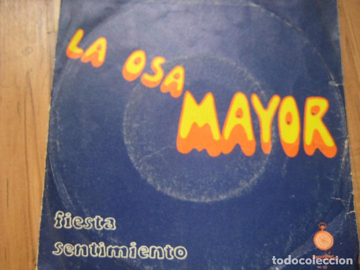 Disques de vinyle: LA OSA MAYOR Sg ACCION - FIESTA SENTIMIENTO - SOLO PORTADA, SIN VINILO