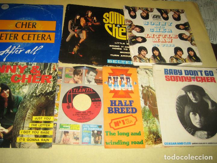 Discos de vinilo: CHER - LOTE DE 7 SINGLES - Foto 1