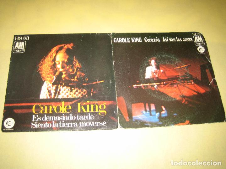 Discos de vinilo: CAROLE KING - LOTE DE DOS SINGLES - Foto 1