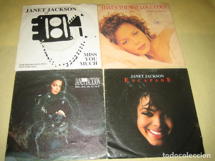 Discos de vinilo: JANET JACKSON - LOTE DE 4 SINGLES - Foto 1