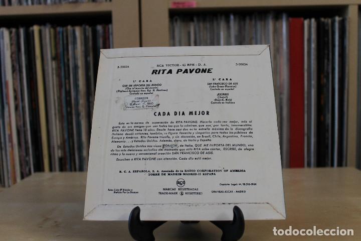 Discos de vinilo: RITA PAVONE -EP- QUE ME IMPORTA... + 3 SPAIN 60S - Foto 2