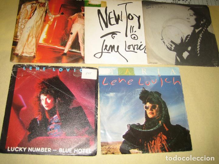 Discos de vinilo: LENE LOVICH - LOTE DE 5 SINGLES - Foto 1