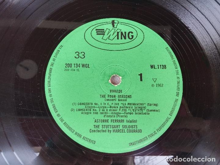 Discos de vinilo: Vivaldi - The four seasons - The Stuttgart Soloists conducted by Marcel Couraud - Foto 8