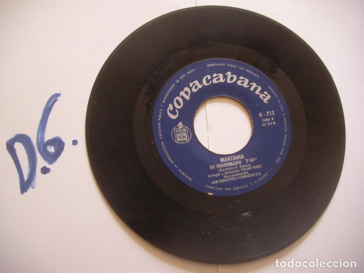 Discos de vinilo: ANTIGUO SINGLE - MARTINHA - ENVIO INCLUIDO A ESPA&Ntilde;A - Foto 1