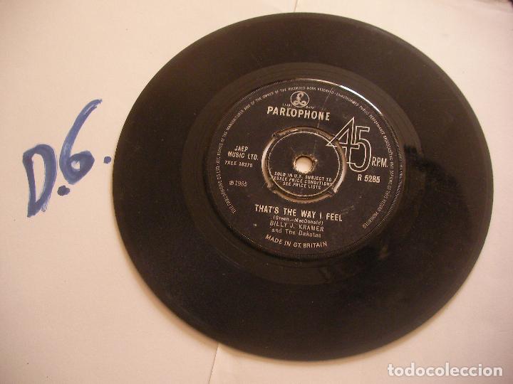 Discos de vinilo: ANTIGUO SINGLE - BILLY KRAMER AND THE DAKOTAS - ENVIO INCLUIDO A ESPA&Ntilde;A