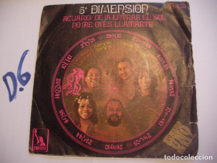 Discos de vinilo: ANTIGUO SINGLE - 5&ordf; DIMENSION - ENVIO INCLUIDO A ESPA&Ntilde;A - Foto 1
