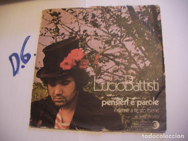 Discos de vinilo: ANTIGUO SINGLE - LUCIO BATTISTI - Foto 1