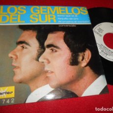 Discos de vinilo: LOS GEMELOS DEL SUR AMOR QUE TE DI/FLEQUILLO DE ORO/DE PROPINA, EL CORAZON/CONVENCIDO EP 1968 PROMO. Lote 77719921