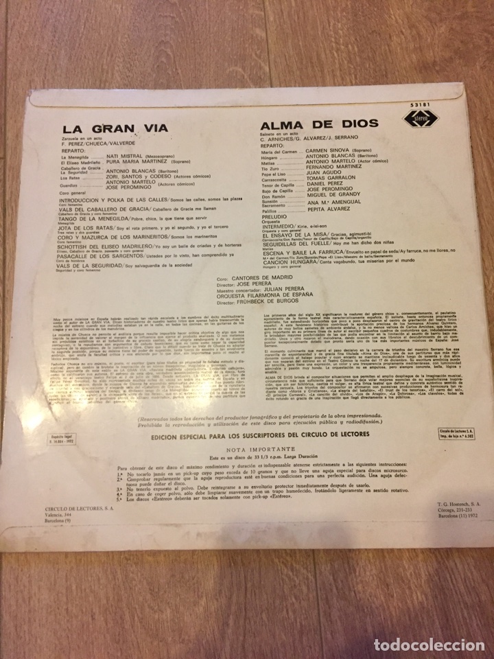 Discos de vinilo: La gran v&iacute;a y Alma De Dios - Foto 2