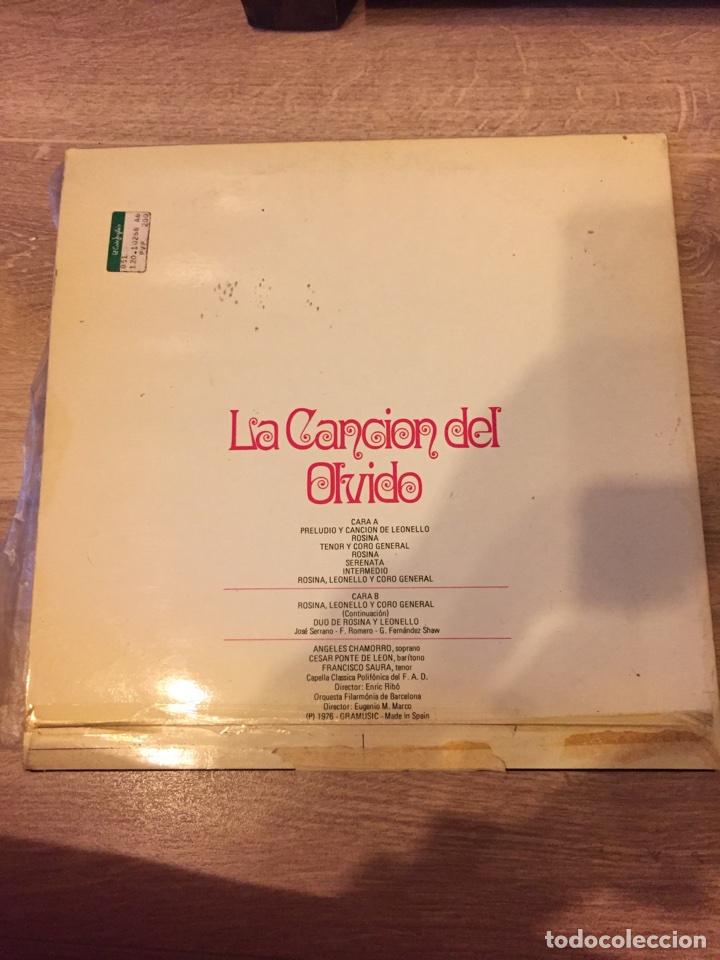 Discos de vinilo: La canci&oacute;n del olvido - Foto 2