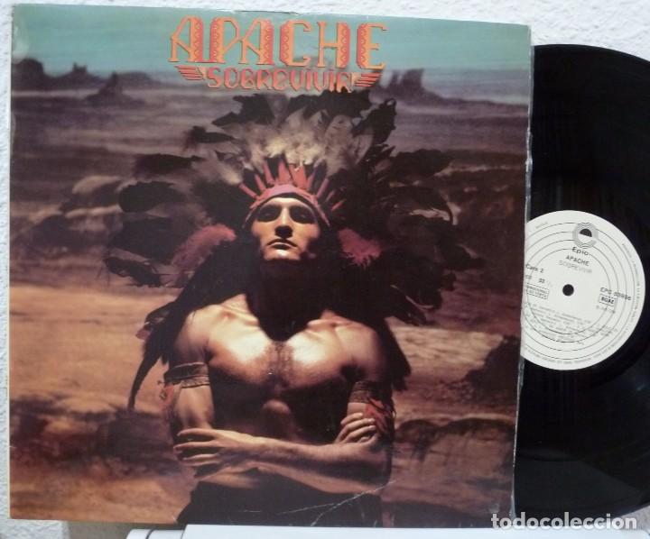 Discos de vinilo: APACHE - SOBREVIVIR (LP PROMOCIONAL EPIC 1979) - Foto 1