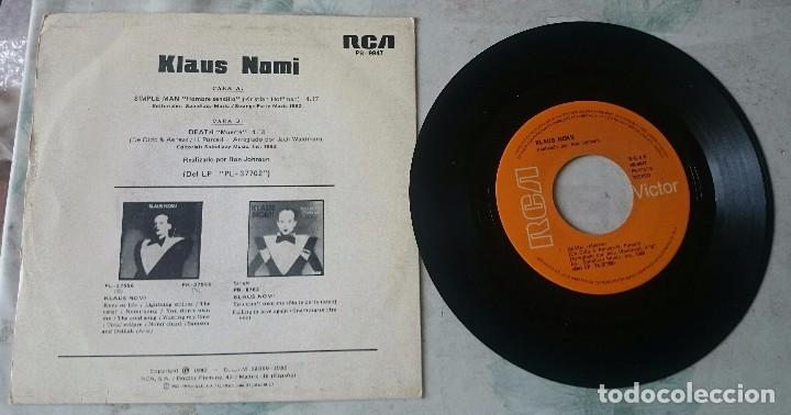 Discos de vinilo: Klaus Nomi: Simple man / Death (Rca 1982) - Foto 2
