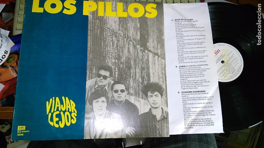 Vinyl records: Los pillos lp promocional viajar lejos.joyaza rock de Argentina.1987