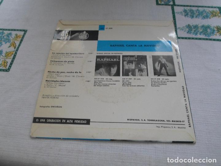 Discos de vinilo: RAPHAEL CANTA LA NAVIDAD - Foto 2