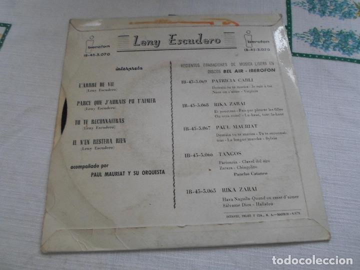 Discos de vinilo: LENY ESCUDERO LARBRE DE VIE - Foto 2