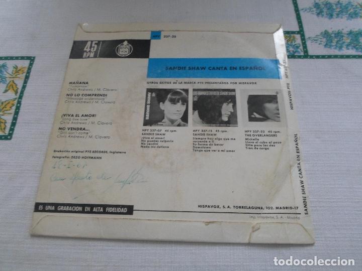 Discos de vinilo: SANDIE SHAW CANTA EN ESPA&Ntilde;OL MA&Ntilde;ANA - Foto 2