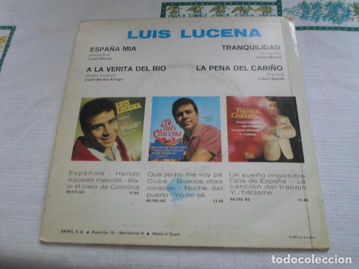 Discos de vinilo: LUIS LUCENA ESPA&Ntilde;A MIA - Foto 2