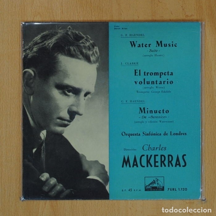 Discos de vinilo: CHARLES MACKERRAS - WATER MUSIC - EP - Foto 1