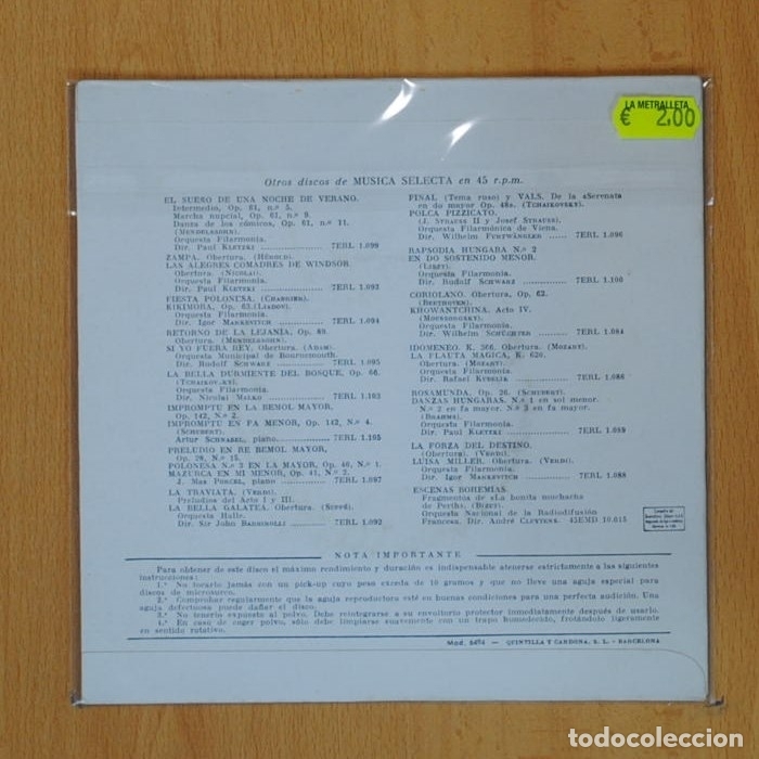 Discos de vinilo: SIR ADRIAN BOULT - MARCHA N 3 DO MENOR - SINGLE - Foto 2