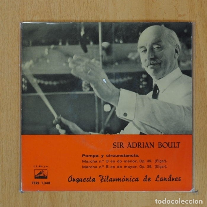 Discos de vinilo: SIR ADRIAN BOULT - MARCHA N 3 / N 5 - SINGLE - Foto 1