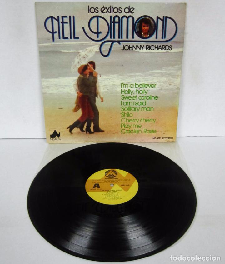 Discos de vinilo: JOHNNY RICHARDS - LOS EXITOS DE NEIL DIAMONS - LP - NEVADA 1977 SPAIN - Foto 1