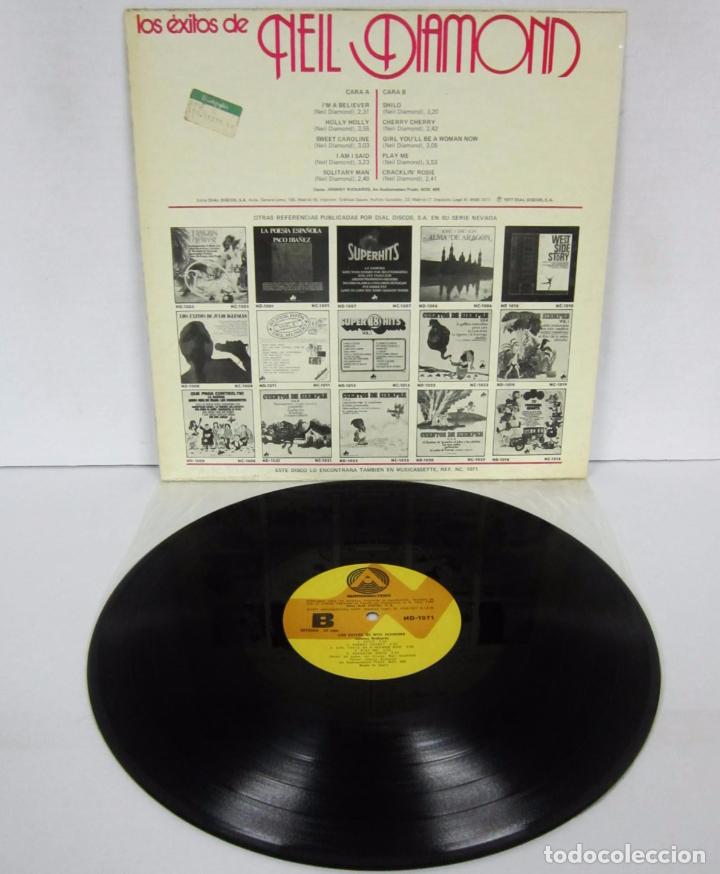 Discos de vinilo: JOHNNY RICHARDS - LOS EXITOS DE NEIL DIAMONS - LP - NEVADA 1977 SPAIN - Foto 3