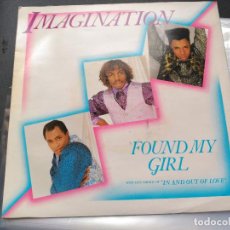 Discos de vinilo: SINGLE IMAGINATION - FOUND MY GIRL - R & B RECORDS UK 1985 VG+. Lote 77948765