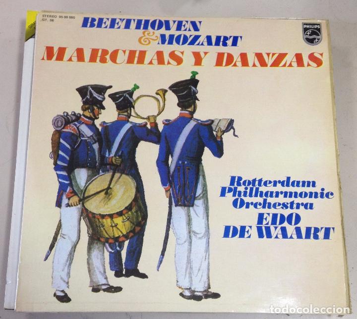 Discos de vinilo: LP. BEETHOVEN & MOZART. MARCHAS Y DANZAS. ORQUESTA EDO DE WAART. 1977.