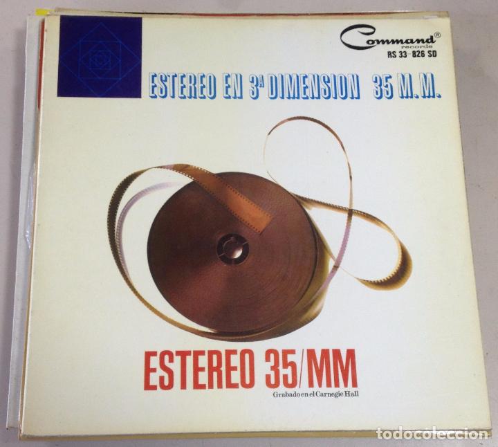 Discos de vinilo: LP. ESTEREO EN 3&ordf; DIMENSION. 35 M.M. CARNEGIE HALL. HISPAVOX.