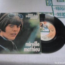 Discos de vinilo: MIREILLE MATHIEU MON IMPOSSIBLE AMOUR. Lote 78023589
