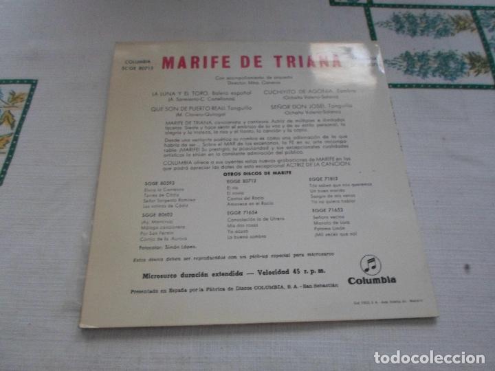 Discos de vinilo: MARIFE DE TRIANA LA LUNA Y EL TORO - Foto 2