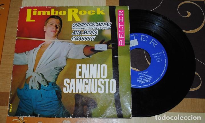 Discos de vinilo: Single, Ennio Sangiusto, Lombo Rock. - Foto 1