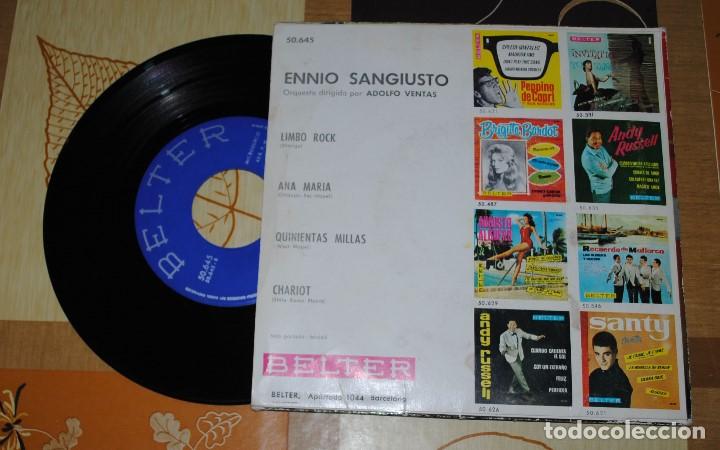 Discos de vinilo: Single, Ennio Sangiusto, Lombo Rock. - Foto 2