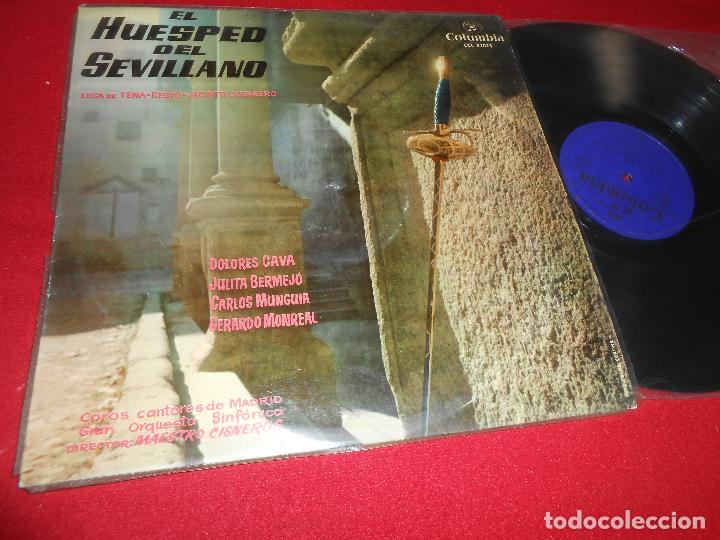 Vinyl-Schallplatten: COROS CANTORES MADRID ORQ. SINFONICA DIR. MAESTRO CISNEROS EL HUESPED DEL SEVILLANO LP 1959 SPAIN