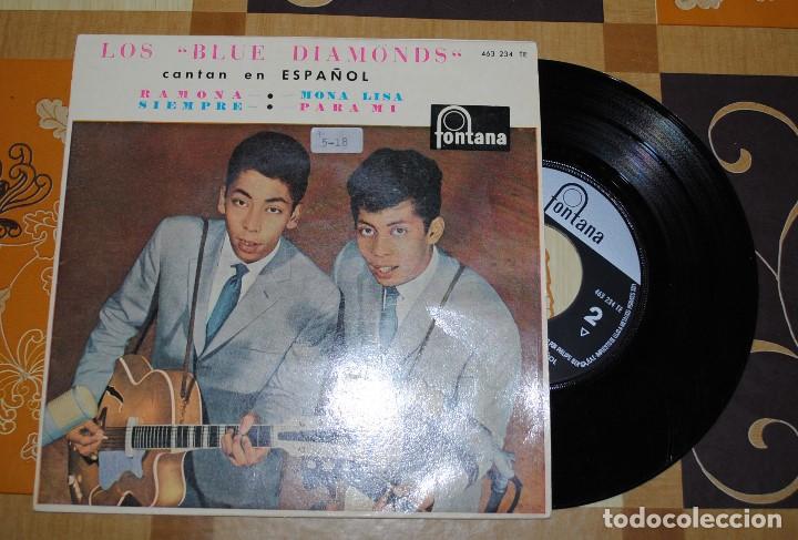 Discos de vinilo: Single, Los Blue Diamonds, cantando en Espa&ntilde;ol. - Foto 1